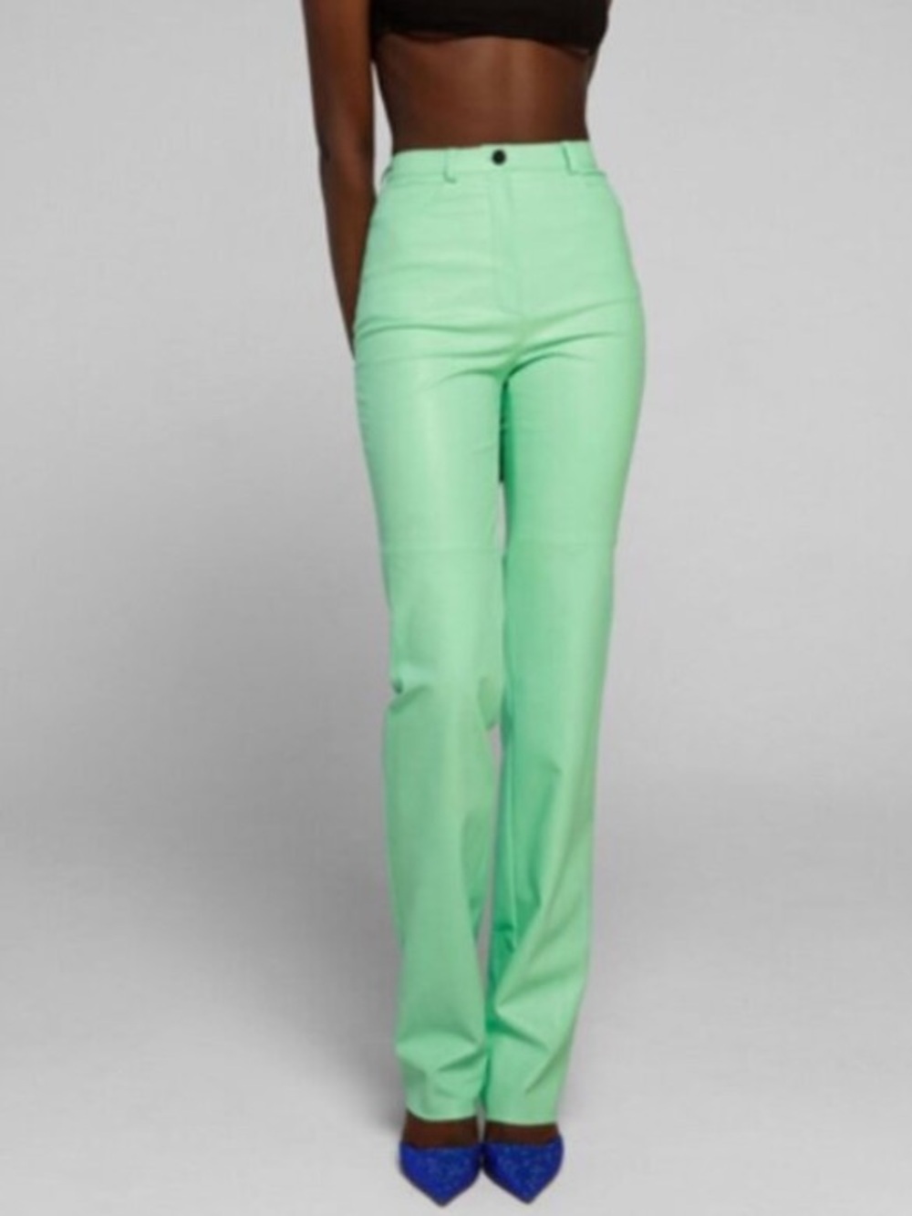 CULTNAKED Mint Green killa vegan leather pants